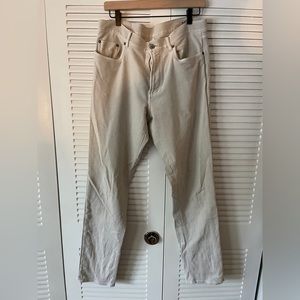 Faherty Stretch Terry 5 Pocket Pants 34 Stone